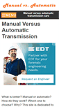 Mobile Screenshot of manualversusautomatic.com