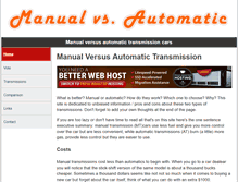 Tablet Screenshot of manualversusautomatic.com